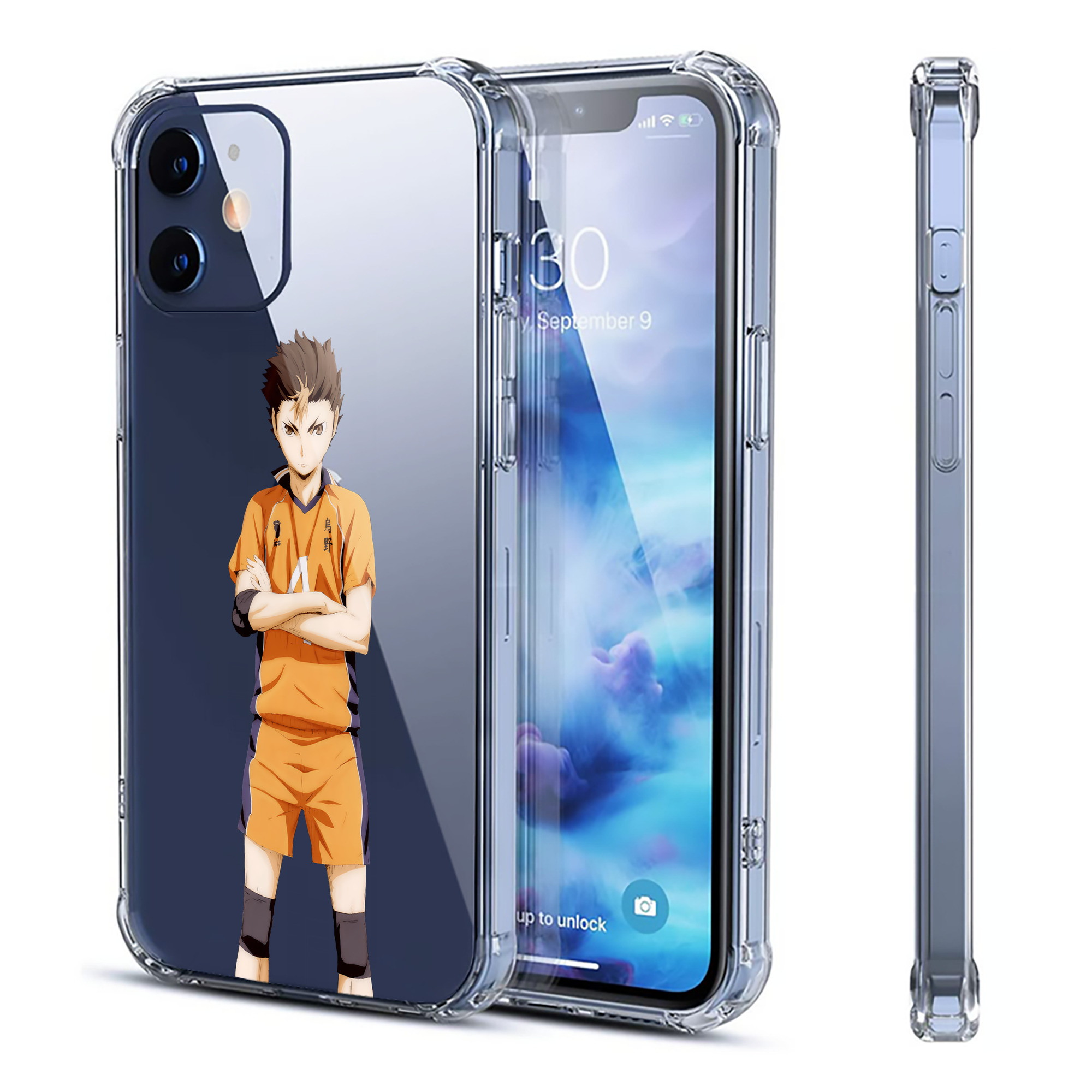 （画像用） ハイキュー!! Haikyu!! 【iPhone 12シリーズ対応】透明スマホケース（クリアソフトケース）